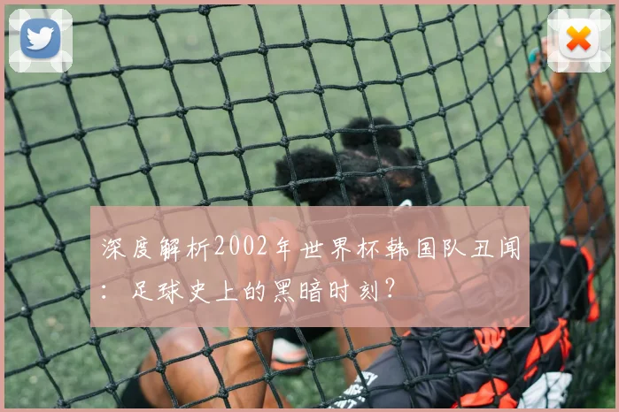 深度解析2002年世界杯韩国队丑闻：足球史上的黑暗时刻？